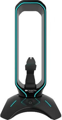 Canyon Mouse Bungee 3 в 1 Стойка за Слушалки Бънджи и USB 2.0 Хъб Черен