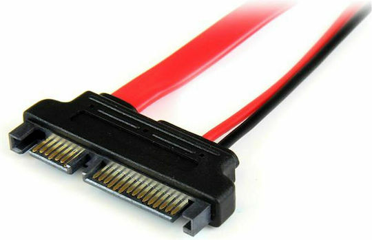 StarTech 13-Pin SATA III - 22-Pin SATA III Kabel 0.15cm Rot (SLSATAADAP6)