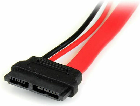 StarTech 13-Pin SATA III - 22-Pin SATA III Kabel 0.15cm Rot (SLSATAADAP6)