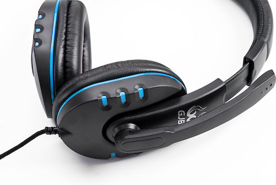 Gjby GJBY G2 Надушници Геймърски слушалки с връзка 3,5 мм Black/Blue