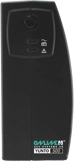 Online Usv-Systeme Yunto 800 UPS Line-Interactive 800VA 480W with 3 IEC Outlets