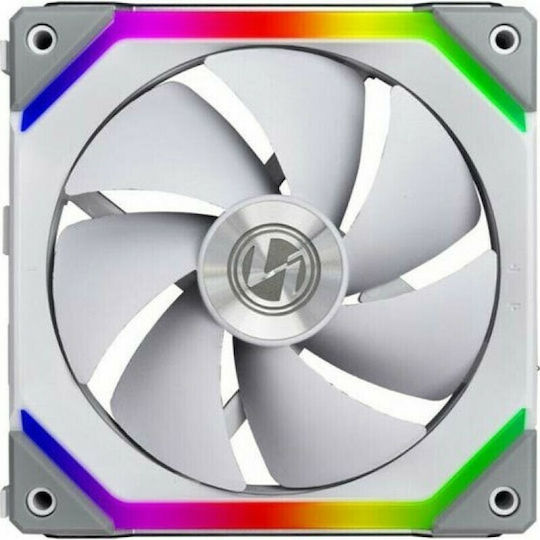 Lian Li Ventilator Pentru Carcasă UNI Fan SL140 (1500rpm / 70.5cfm) cu Iluminare ARGB și Conexiune 3-Pin Alb