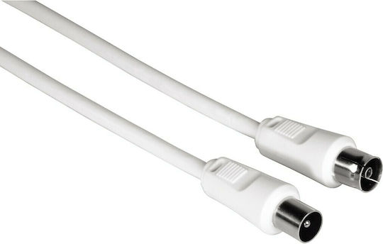 HAMA Antenna Cable Coax male - Coax female White 3m (00011901) 1pcs