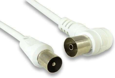 FT Electronics Καλώδιο Κεραίας Coax male - Coax female Λευκό 1.5m (FTT16-210)