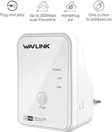 Wavlink NWP502M2 Powerline Dual Kit Wired and 2 Ethernet Ports