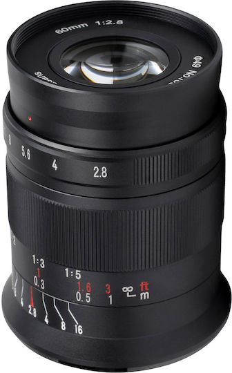 7artisans Crop Φωτογραφικός Φακός Photoelectric 60mm f/2.8 Mark II Telephoto / Macro για Sony E Mount Μαύρος