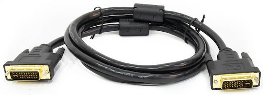 Powertech 1.5m DVI-I male to DVI-I male Cable Black (CAB-DVI001)