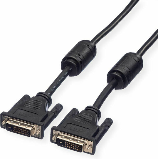 Roline 11.04.5595 10m DVI-D male to DVI-D male Cable Black (11.04.5595)