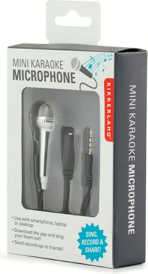 Kikkerland Wired Karaoke Microphone US133 Silver