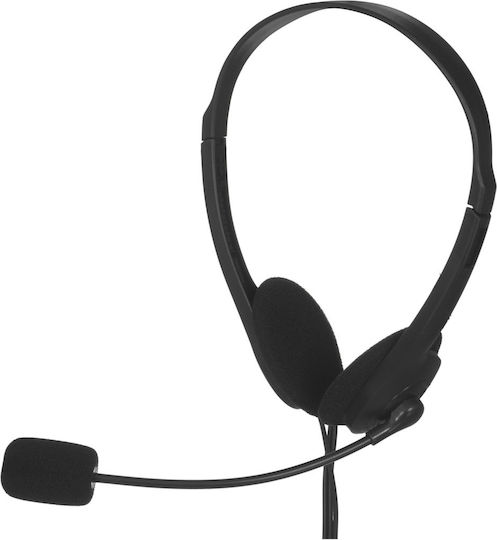 Defender Aura 102 3.5mm Auf dem Ohr Multimedia-Headsets mit Mikrofon und Verbindung 3,5 mm Klinke in Schwarz Farbe