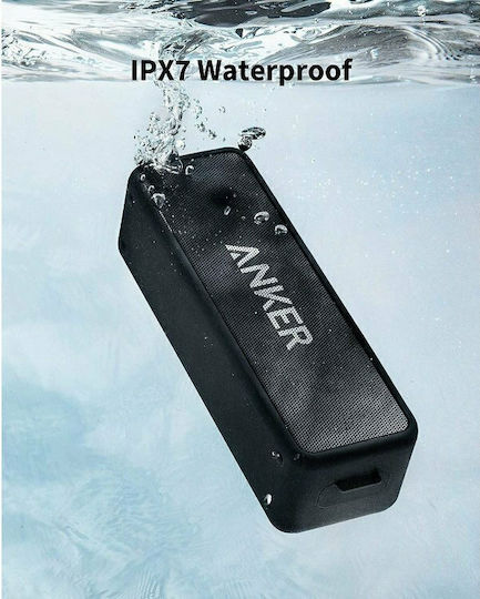Anker 2 Upgraded Version Αδιάβροχο Ηχείο Bluetooth 12W με Διάρκεια Μπαταρίας έως 24 ώρες Μαύρο