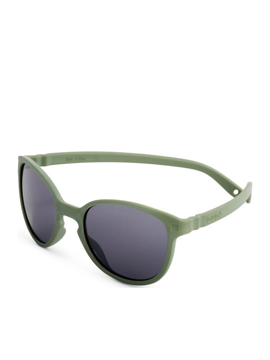 KiETLA Wazz Unbreakable Butterfly Baby Sunglasses Kaki for 1-2 Years