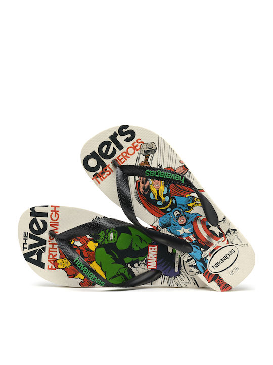 Top Marvel Classics Men's Flip Flops Beige