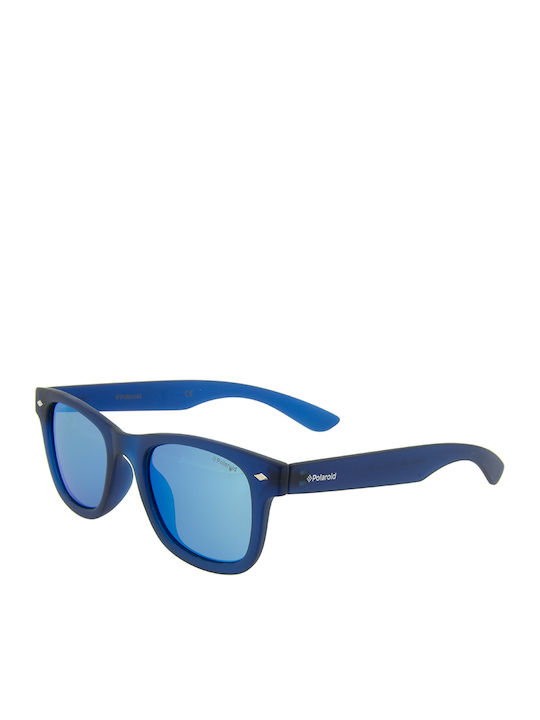 Polaroid Ochelari De Soare Pentru Copii Pătrați Indestructibili Cu Lentilă Polarized Oglindă Albastră