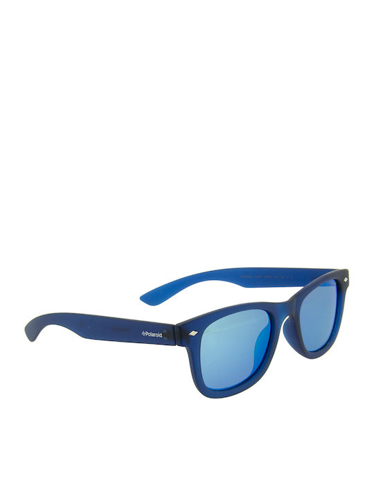Polaroid Ochelari De Soare Pentru Copii Pătrați Indestructibili Cu Lentilă Polarized Oglindă Albastră