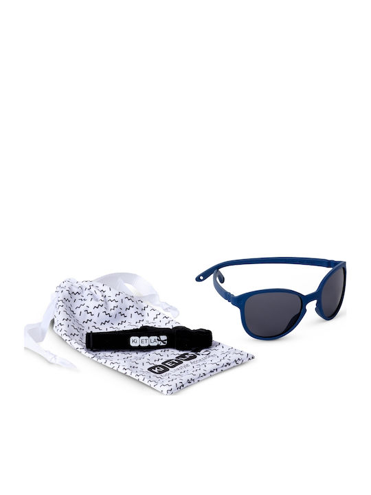 KiETLA Wazz Unbreakable Butterfly Baby Sunglasses Denim Blue for 1-2 Years