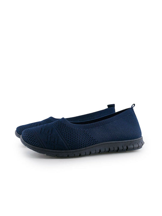 Love4shoes Women's Slip-Ons Blue