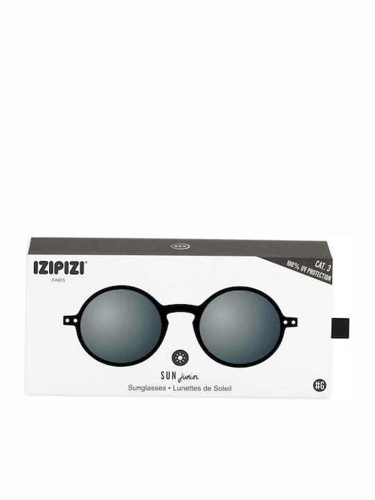 Izipizi G Round Kids Sunglasses Black for 5-10 Years