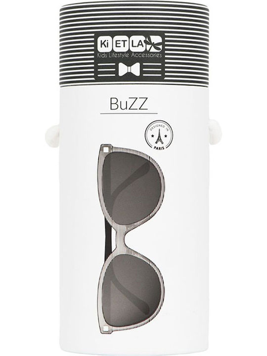 KiETLA BuZZ Unbreakable Butterfly Kids Sunglasses with Polarized Lens Stripe for 6-9 Years