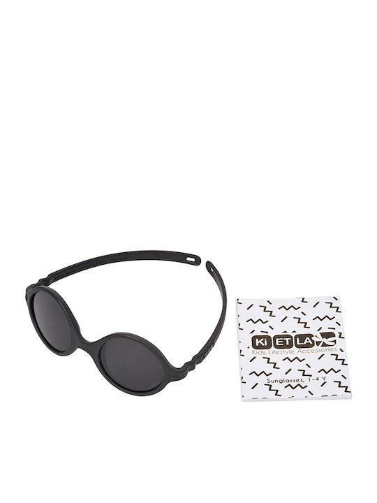 KiETLA Diabola Unbreakable Baby Kids Sunglasses Black For 0-1 Year