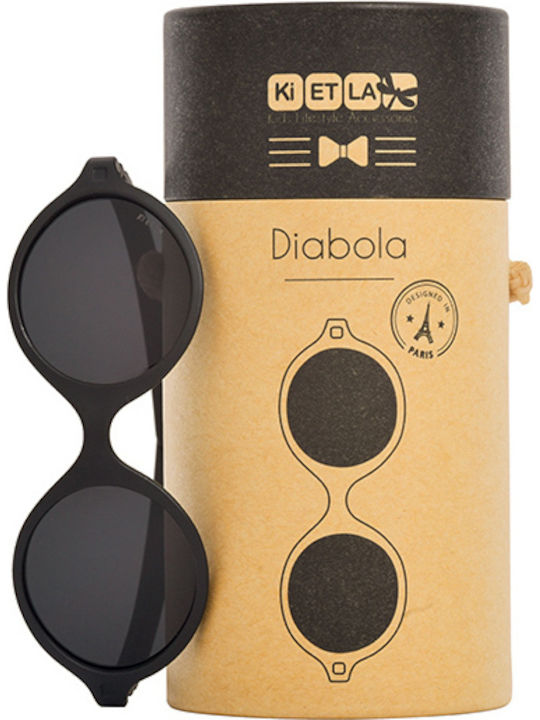 KiETLA Diabola Unbreakable Baby Kids Sunglasses Black For 0-1 Year
