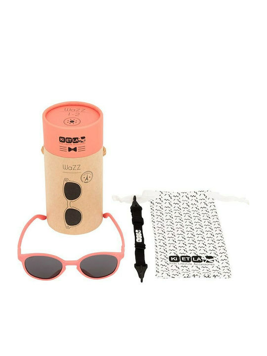 KiETLA Wazz Unbreakable Baby Sunglasses Grapefruit for 1-2 Years
