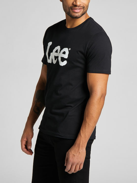 Wobbly Logo T-shirt Black