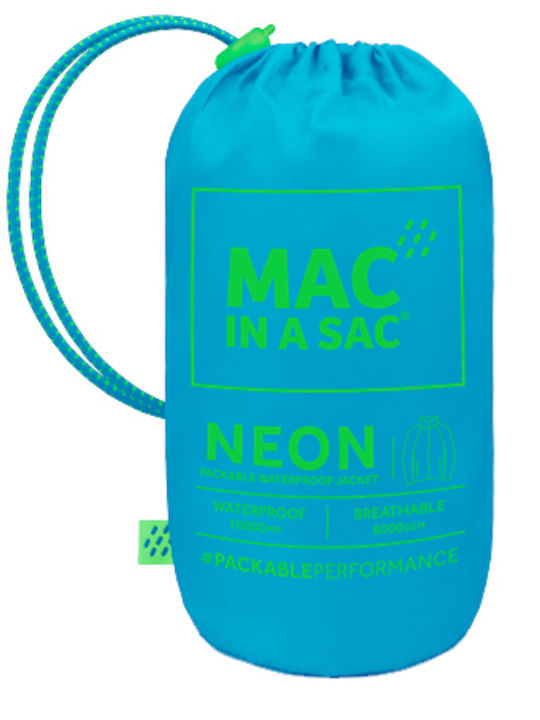 Target Dry Neon Blue Χειμωνιάτικο Μπουφάν Αδιάβροχο Μπλε