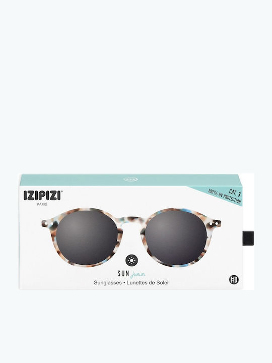 Izipizi Round Kids Sunglasses Blue Tortoise for 5-10 Years