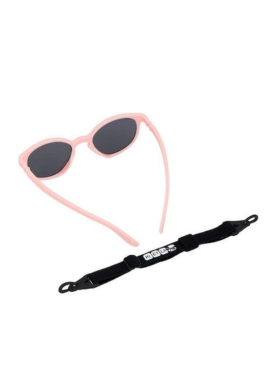 KiETLA Wazz Unbreakable Round Baby Sunglasses Blush Pink for 1-2 Years