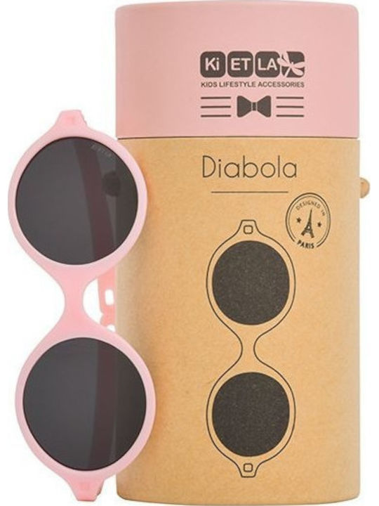 KiETLA Diabola Unbreakable Baby Sunglasses Blush Pink for 0-1 Year