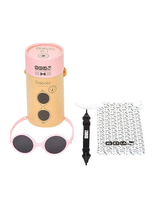KiETLA Diabola Unbreakable Baby Sunglasses Blush Pink for 0-1 Year