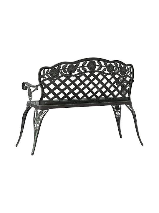 Bancă Exterior Metalic Verde 108x60x83cm
