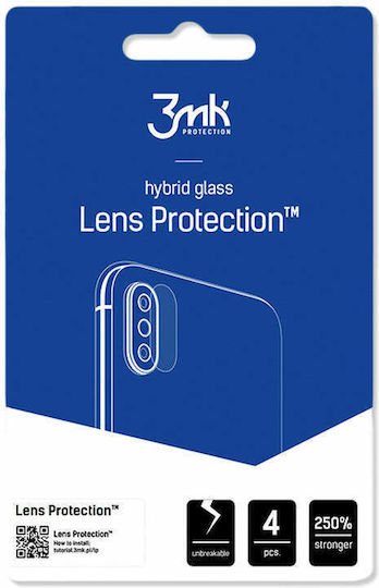 3MK Flexible Glass 4-Pack Προστασία Κάμερας Tempered Glass Διάφανο για το iPhone XS