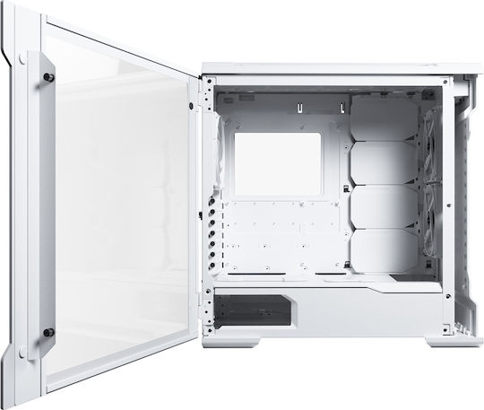 Phanteks Enthoo Evolv X Glass Gaming Midi-Turm Computergehäuse mit Seitenfenster und RGB-Beleuchtung Weiß