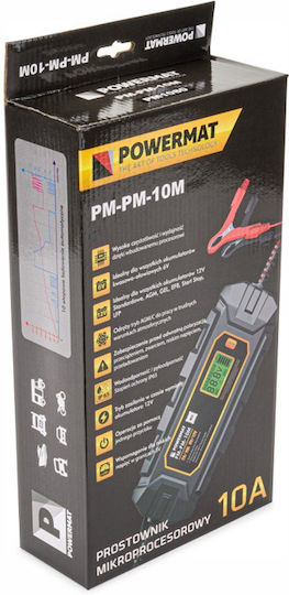 Powermat Зарядно за автомобилна батерия 6/12V 10A