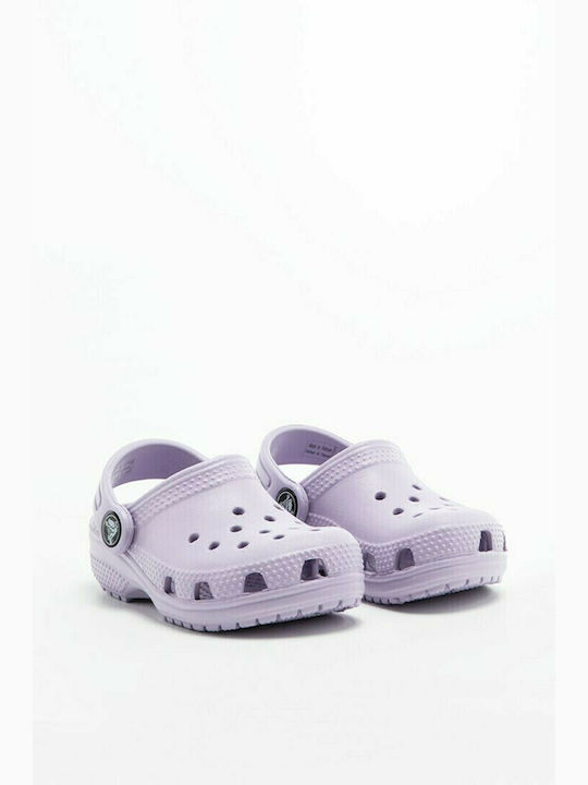 Crocs Παιδικά Ανατομικά Σαμπό Θαλάσσης Λιλά