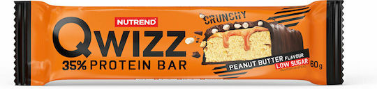 Nutrend Qwizz Μπάρες με 35% Πρωτεΐνη & Γεύση Peanut Butter 12x60gr
