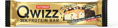 Nutrend Qwizz Bars with 35% Protein & Flavor Gold Salted Caramel 12x60gr