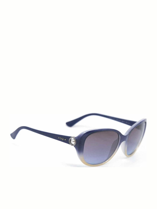 Vogue Sunglasses Blue with Acetate Frame & Blue Lens Vogue Sunglasses Blue with Acetate Frame & Blue Lens