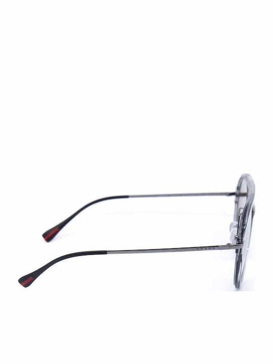 Prada Men's Sunglasses with Gray Frame and Silver Mirror Lens SPS04T MQG2B0