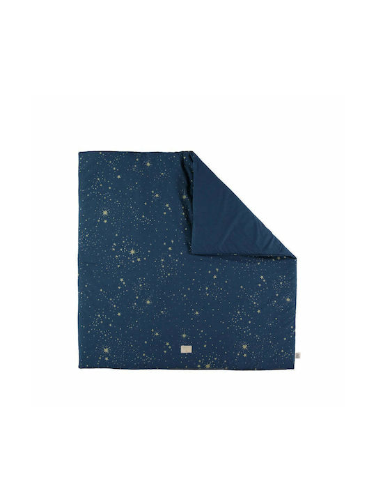 Nobodinoz Colorado Kinder Teppich Sterne Blau 100x100cm