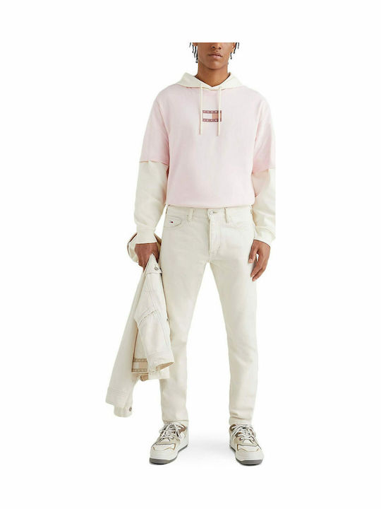 Men's Jeans Pants with Relaxed Fit Beige