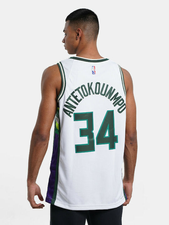 Nike Milwaukee Bucks Giannis Antetokounmpo City Edition Men's Basketball Jersey