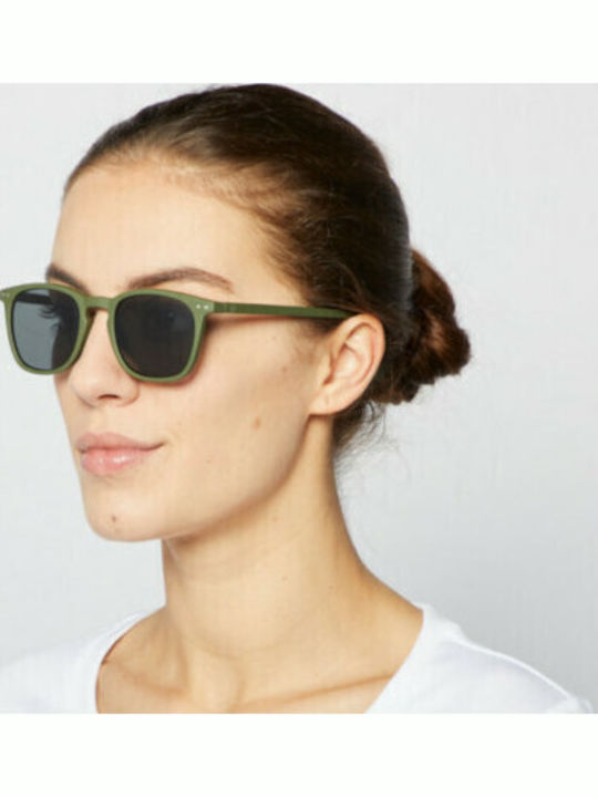 Izipizi Unisex Sunglasses with Green Plastic Frame and Polarized Lens