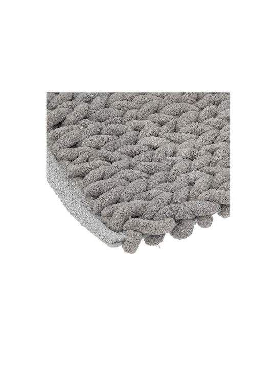 5Five Badematte Baumwolle Rechteckig 174727B Grey 50x120cm