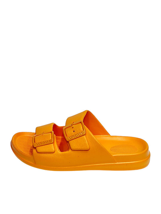 Women's Flip Flops in Orange Style
