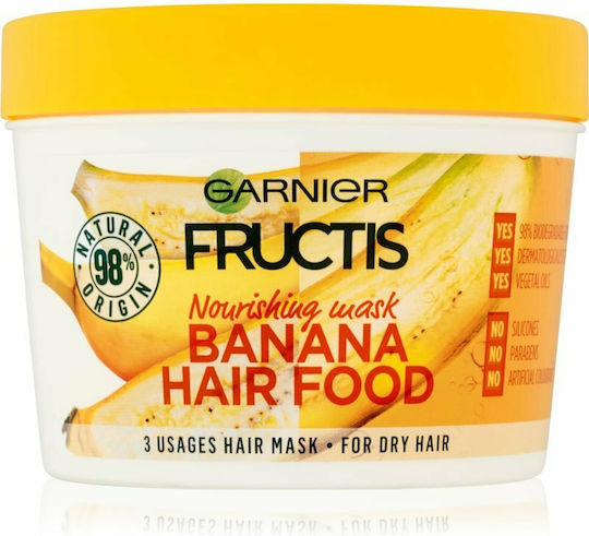 Garnier Fructis Hair Food Banana Hair Mask for Hydration 390ml