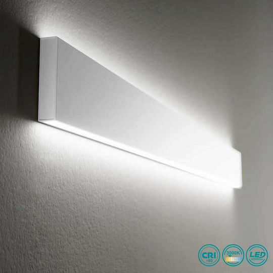 Ideal Lux Linus Commercial Linear LED Wall Light 34W Warm White IP20 L120xD2xH9.5cm