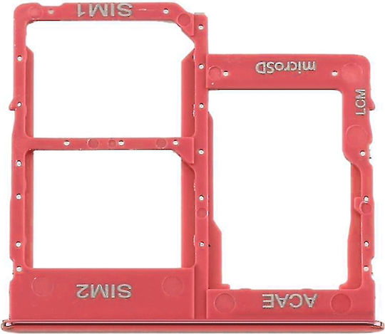 Βάση Κάρτας SIM & SD Dual Κόκκινο για Galaxy A31